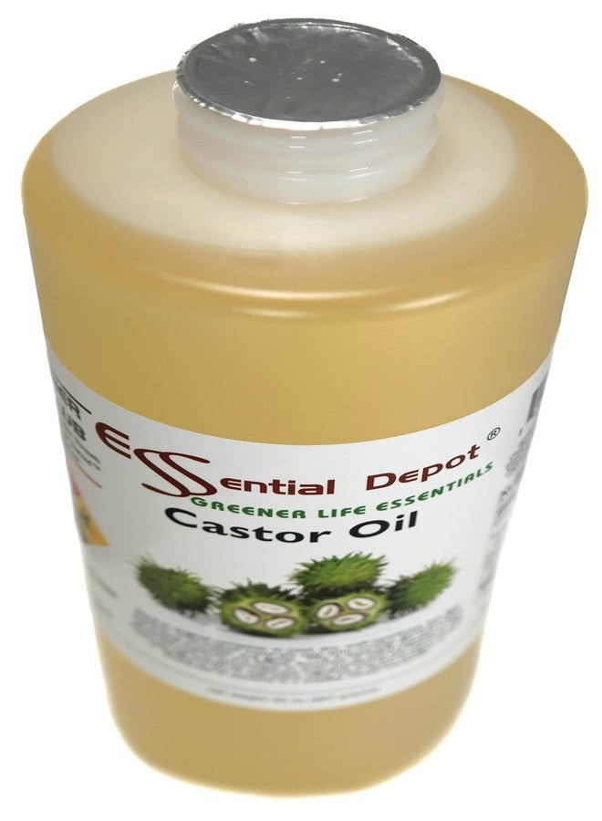 Essential Depot Castor Oil - 1 Quart - 32 oz - Food Grade - Safety Sealed HDPE Container with Resealable Cap - 100% Pure and Natural for Hair, Skin, Massage, and Cooking - Image 4